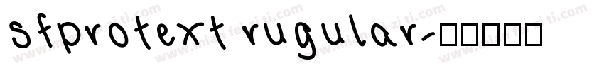sfprotext rugular字体转换